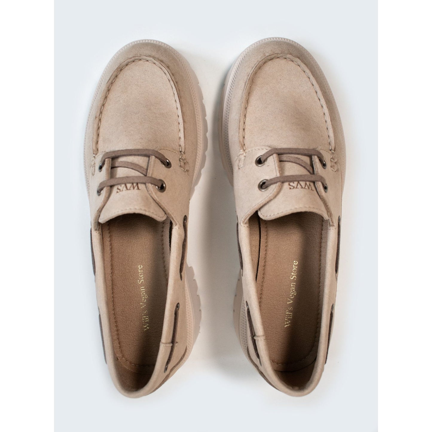 Track Sole Vegan Suede Loafers