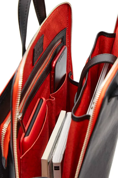 Urban laptop backpack - Black/Red