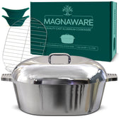Oval Dutch Oven with Lid - 12.6 Quart (18 Inch) - Vegan America