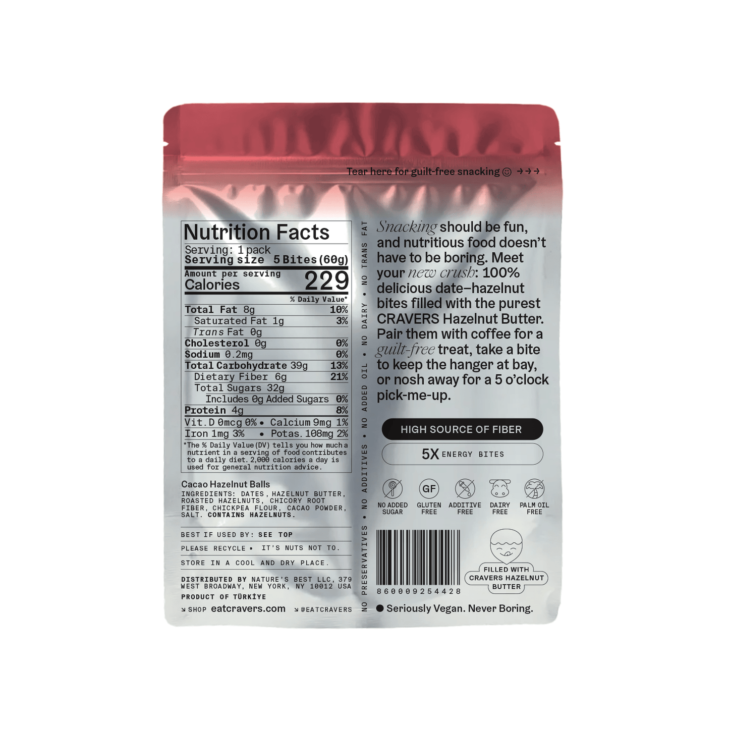 Cacao Hazelnut Bites - Vegan America