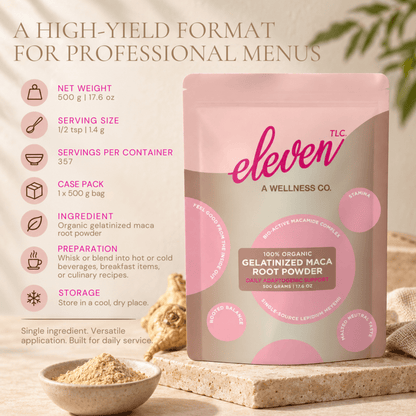 Organic Gelatinized Maca Root Powder | 500g Bulk Foodservice - Vegan America