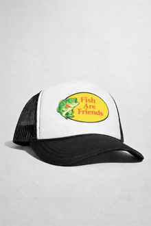 FISH ARE FRIENDS TRUCKER HAT - Vegan America