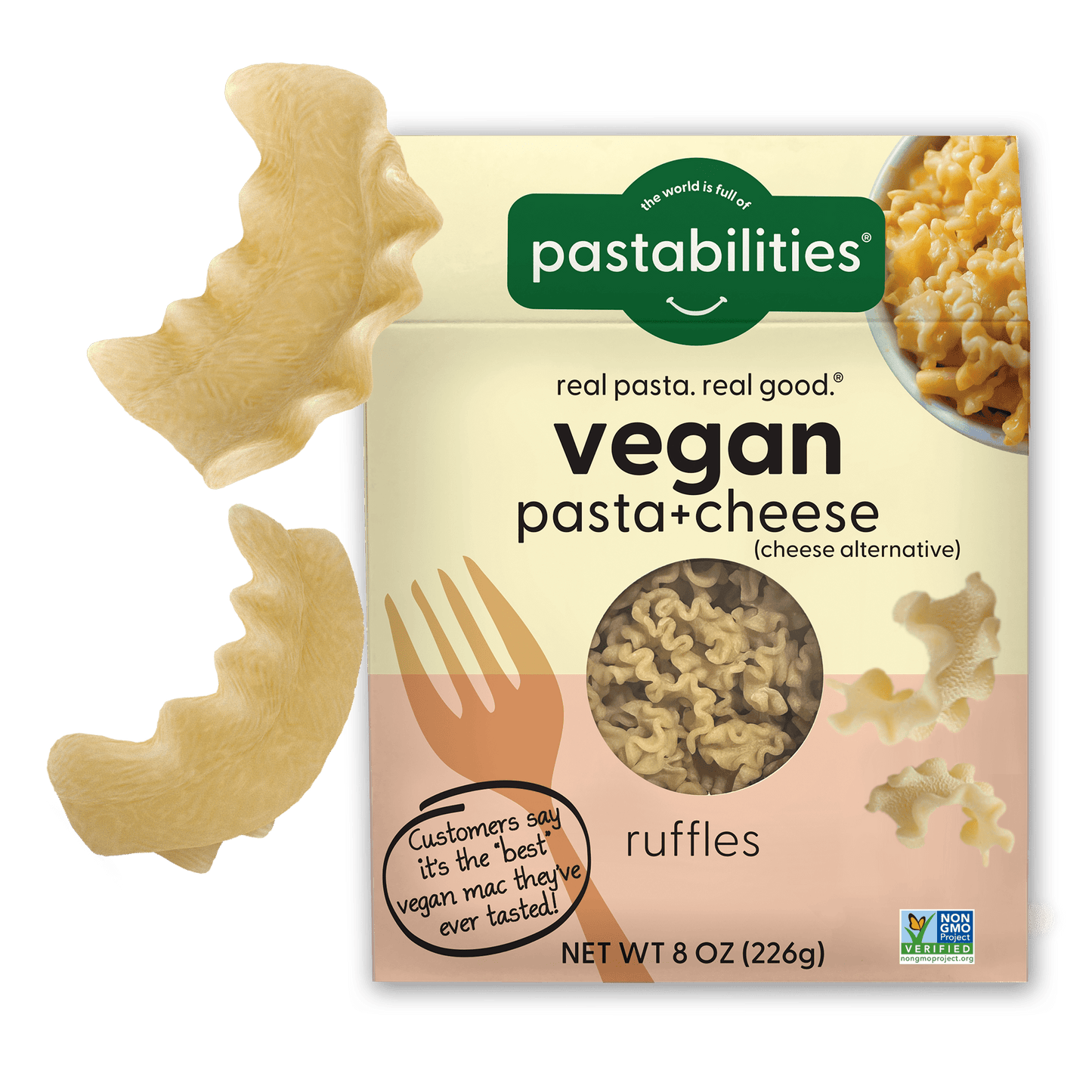 Vegan Ruffles Mac and Cheese