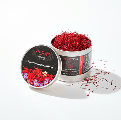 1 Oz (28.5gr) Heray Afghan Saffron Extra Class Premium Super Negin Quality - Vegan America