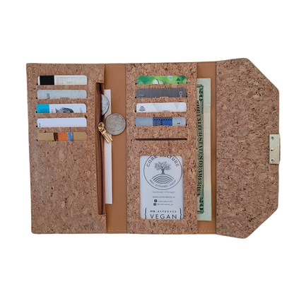 Cork Trifold wallet with RFID protection