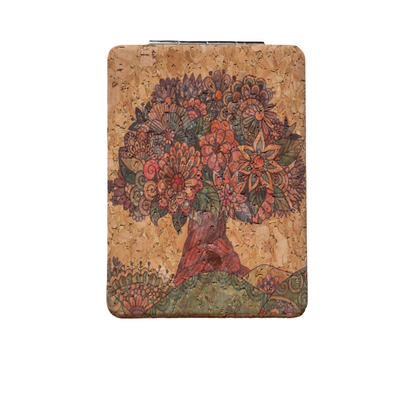 Slim Cork Pocket Mirror
