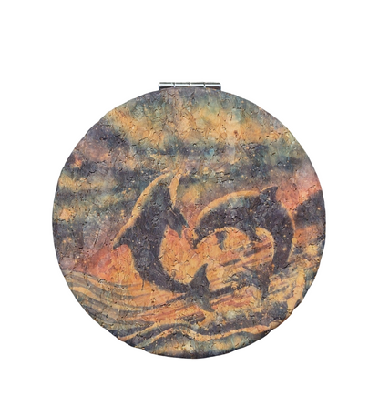 Slim Cork Pocket Mirror