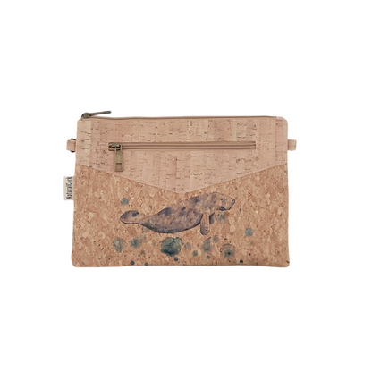 Manatee Cork Wristlet / Crossbody / Clutch All-in-One
