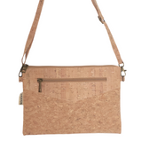 Plain Cork Wristlet / Crossbody / Clutch All-in-One