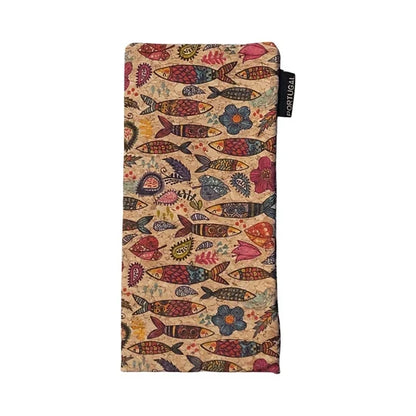 Cork Soft Sunglasses Pouch Squeeze Top Portable Glasses Cases