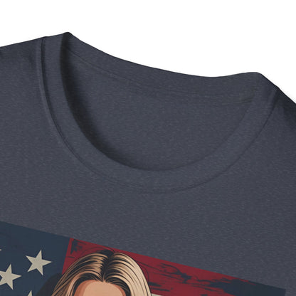 Vegan America T-Shirt | UnisexSoftstyle Tee, Eco - Friendly Fashion, Gift for Vegans, Independence Day Outfit, Casual Wear - Vegan America