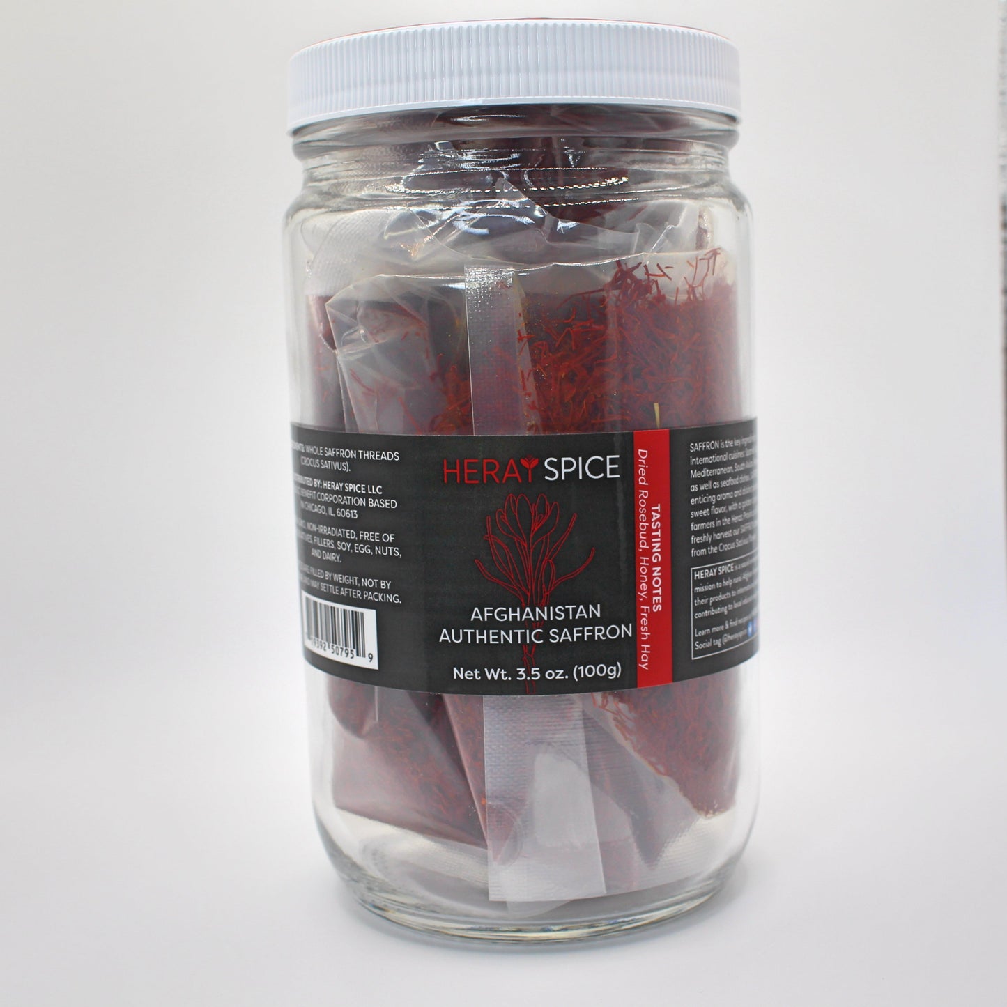 100 Grams (3.5 Oz) Heray Afghan Saffron