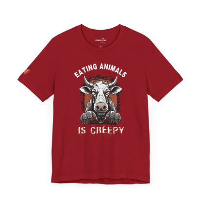 Eating Animals is Creepy T-Shirt - Vegan America