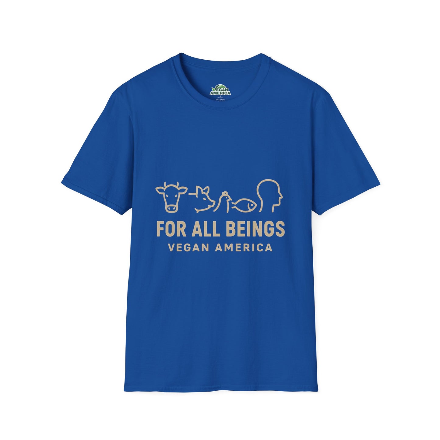 Unisex Vegan America T-Shirt, Eco - Friendly Apparel, Plant - Based Lifestyle Shirt, Perfect Gift for Vegans, Animal Rights Awareness Wear - Vegan America