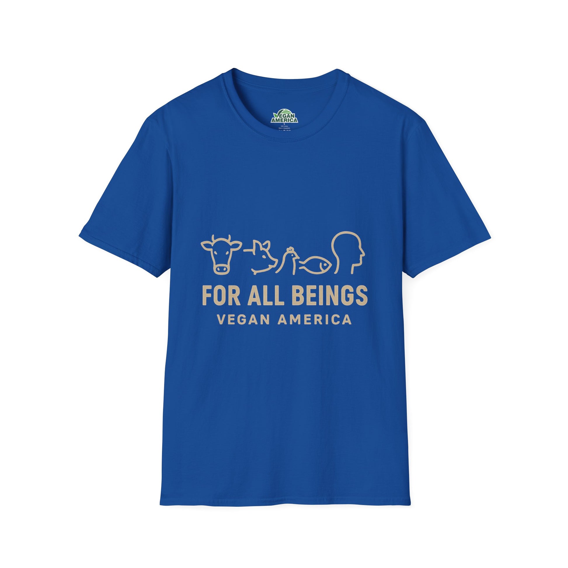 Unisex Vegan America T-Shirt, Eco - Friendly Apparel, Plant - Based Lifestyle Shirt, Perfect Gift for Vegans, Animal Rights Awareness Wear - Vegan America