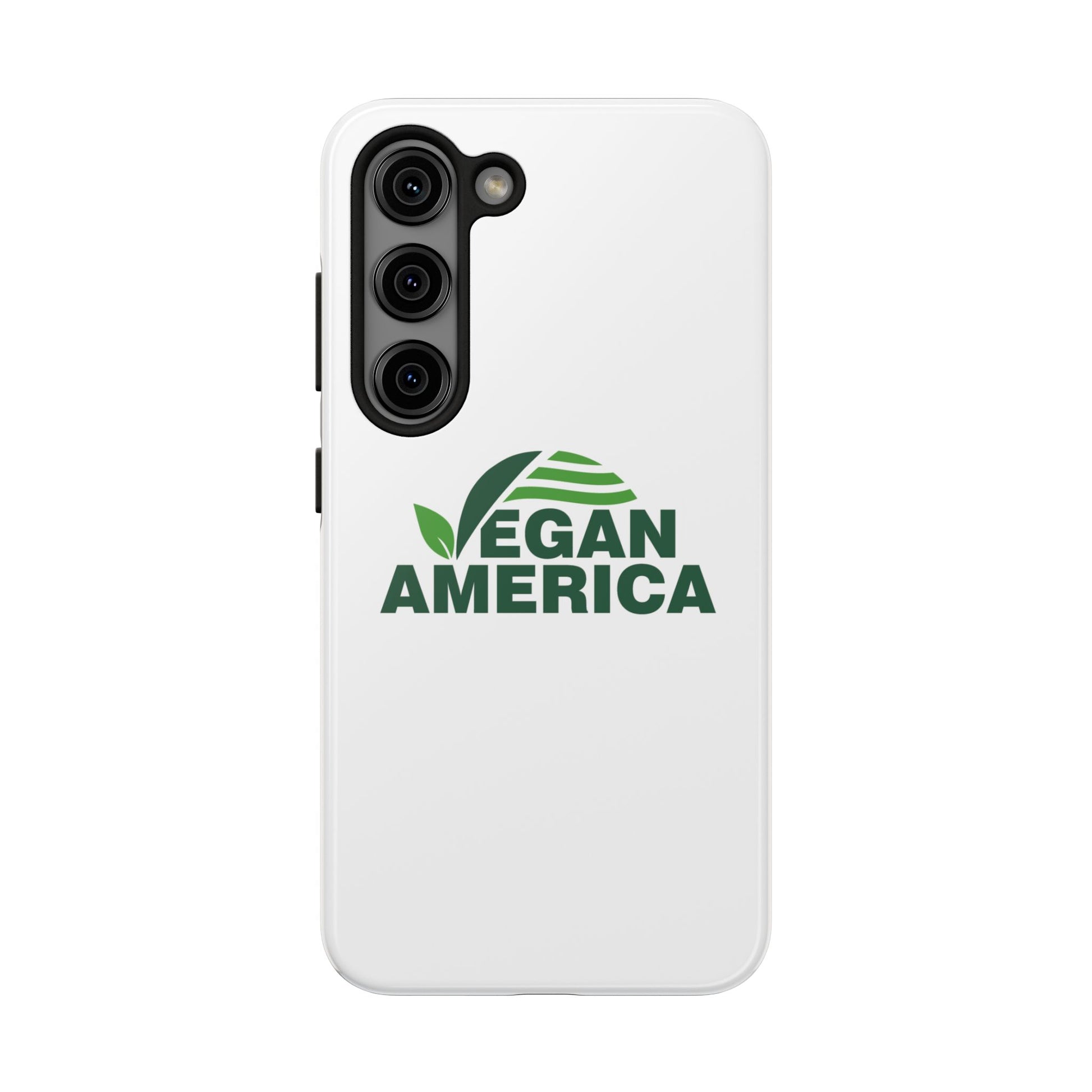 Vegan America Tough Phone Case — Eco - Friendly Plant Logo Protective Cover - Vegan America
