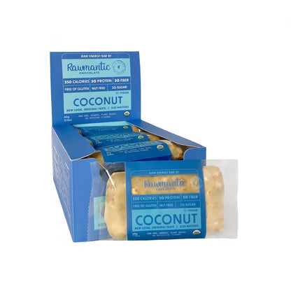 Coconut Vegan Plant Based Protein nutritional Bars 6 or 12 PACK