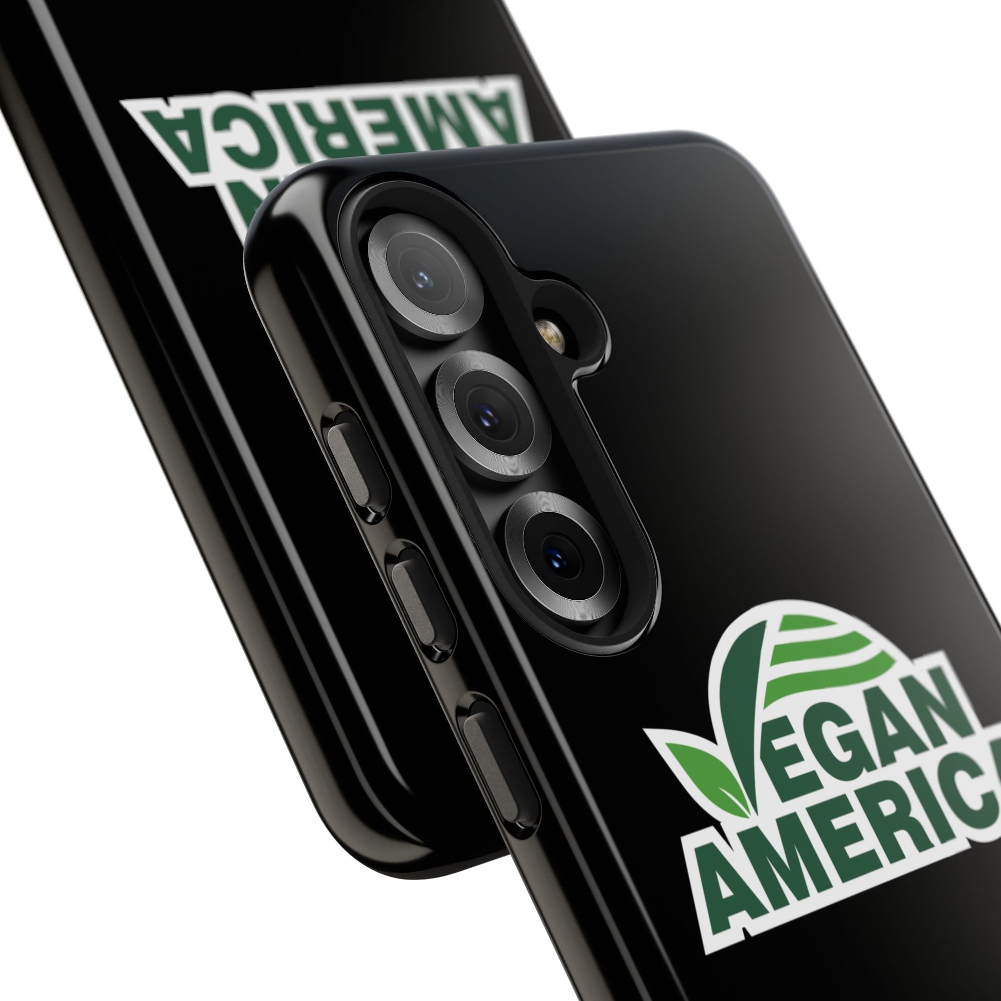 Vegan America Tough Phone Case — Green Leaf Vegan Pride Protective Cover - Vegan America