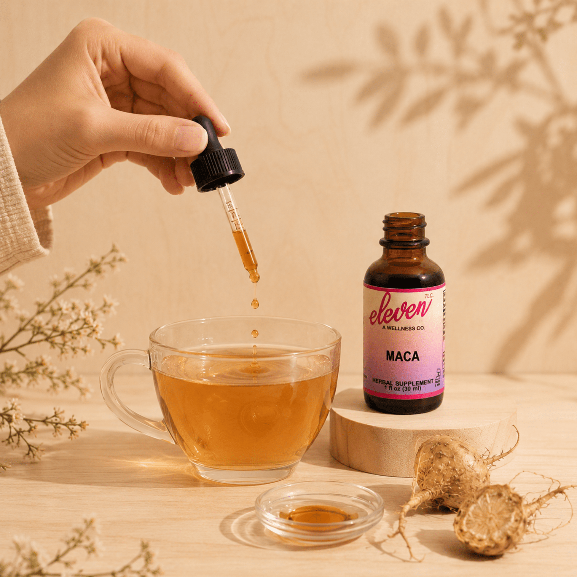 Organic Maca Root Tincture | Herbal Supplement | Eleven TLC - Vegan America