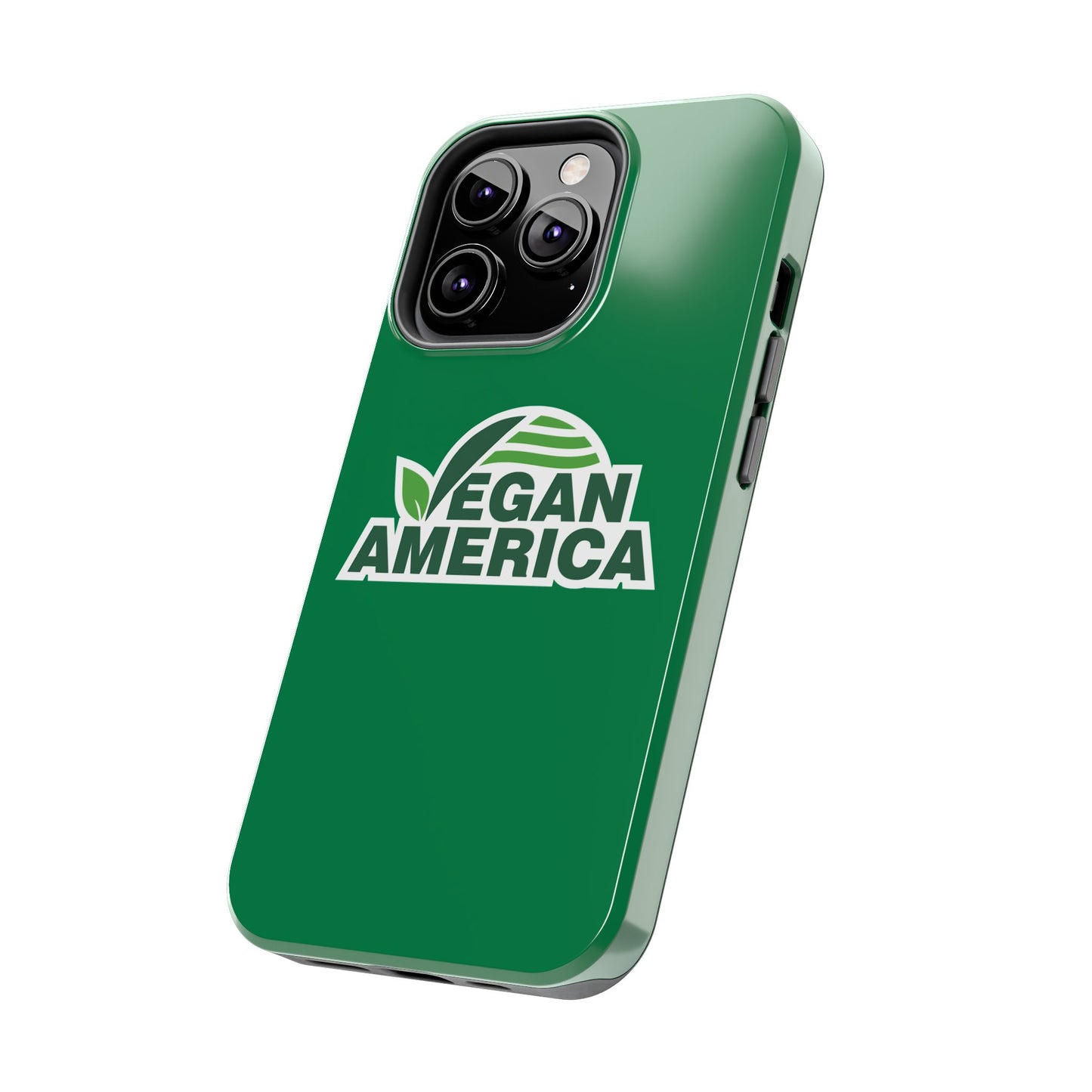 Vegan America Tough Phone Case — Green Protective Vegan Pride Cover - Vegan America