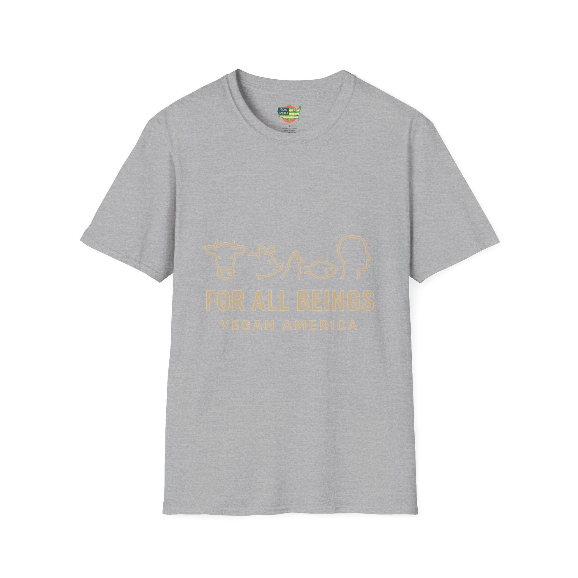 Unisex Vegan America T-Shirt, Eco - Friendly Apparel, Plant - Based Lifestyle Shirt, Perfect Gift for Vegans, Animal Rights Awareness Wear - Vegan America
