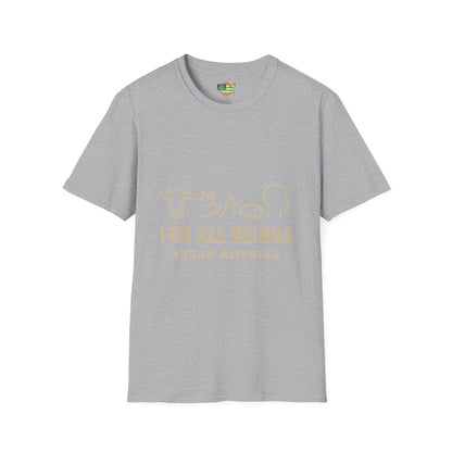Unisex Vegan America T-Shirt, Eco - Friendly Apparel, Plant - Based Lifestyle Shirt, Perfect Gift for Vegans, Animal Rights Awareness Wear - Vegan America