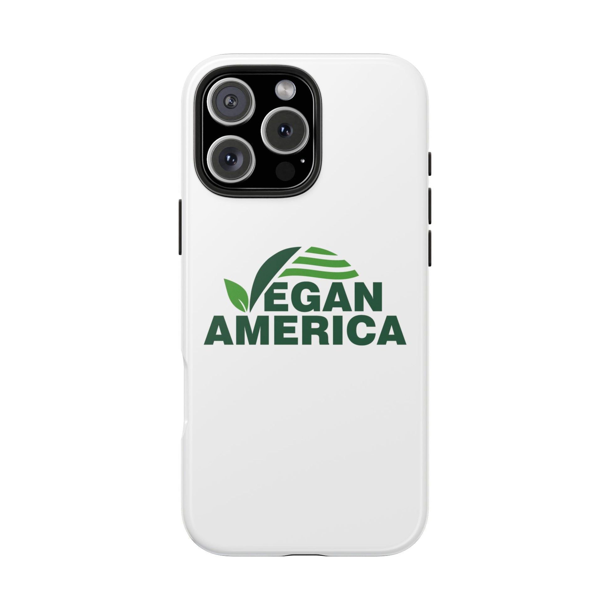 Vegan America Tough Phone Case — Eco - Friendly Plant Logo Protective Cover - Vegan America