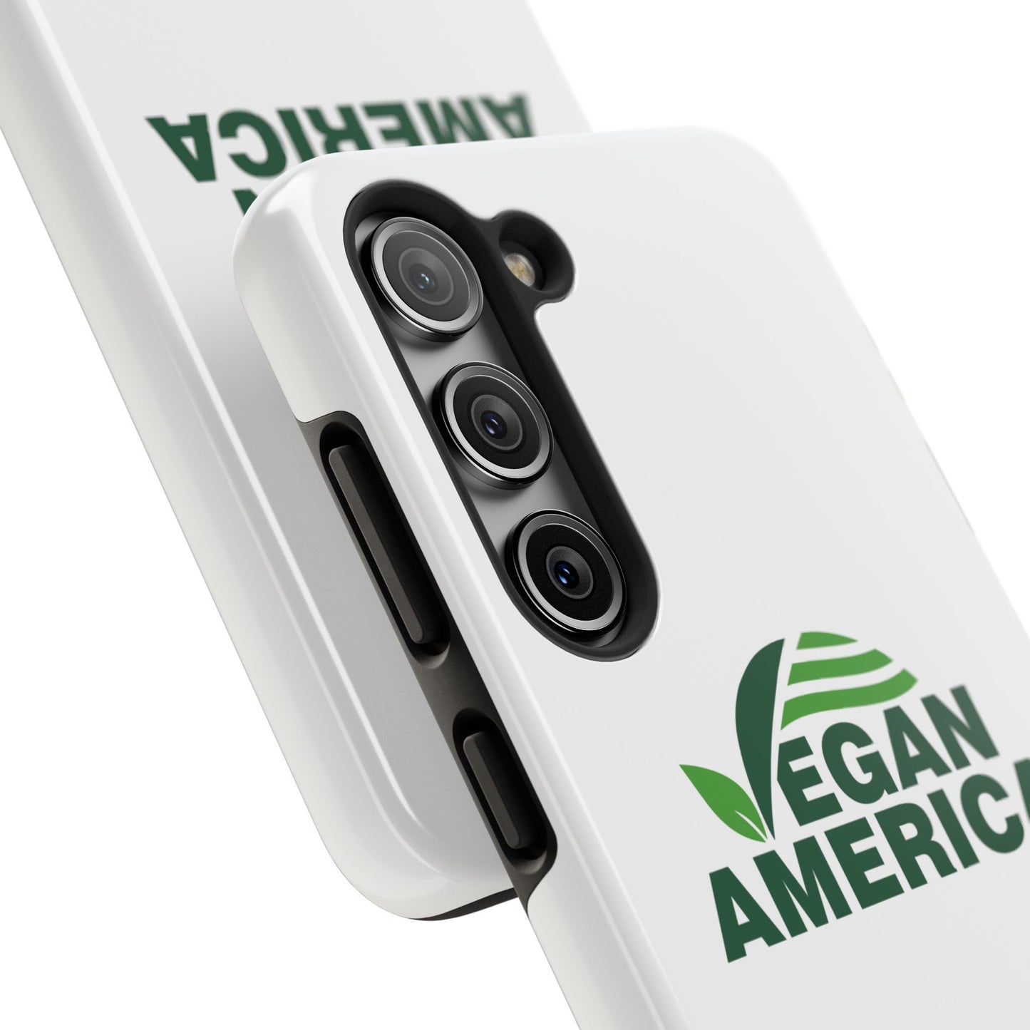 Vegan America Tough Phone Case — Eco - Friendly Plant Logo Protective Cover - Vegan America