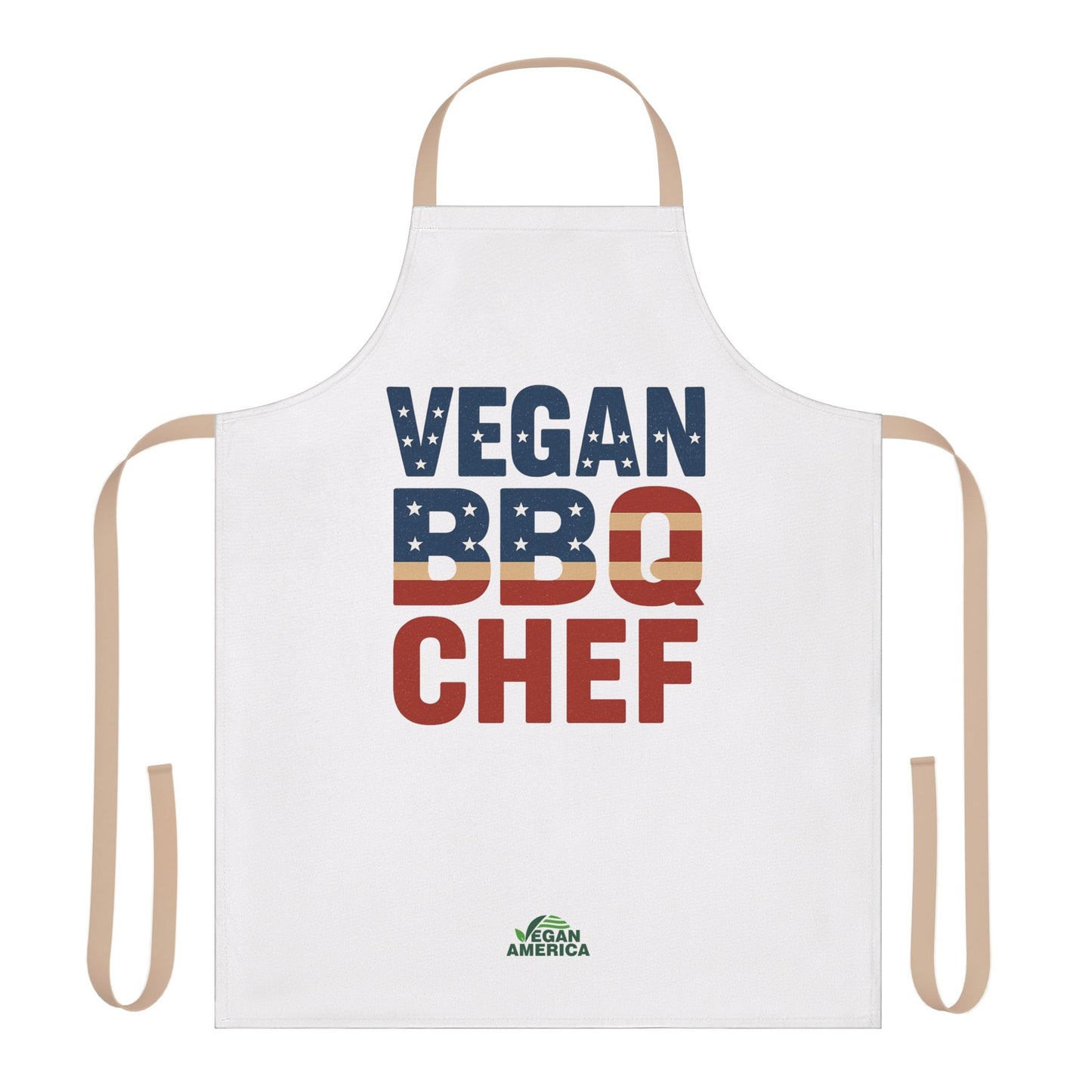 Vegan BBQ Chef Apron - 5 - Color Straps, Perfect Gift for Grilling Enthusiasts, Cooking Lovers, BBQ Parties, Summer Celebrations, Vegan Gifts - Vegan America