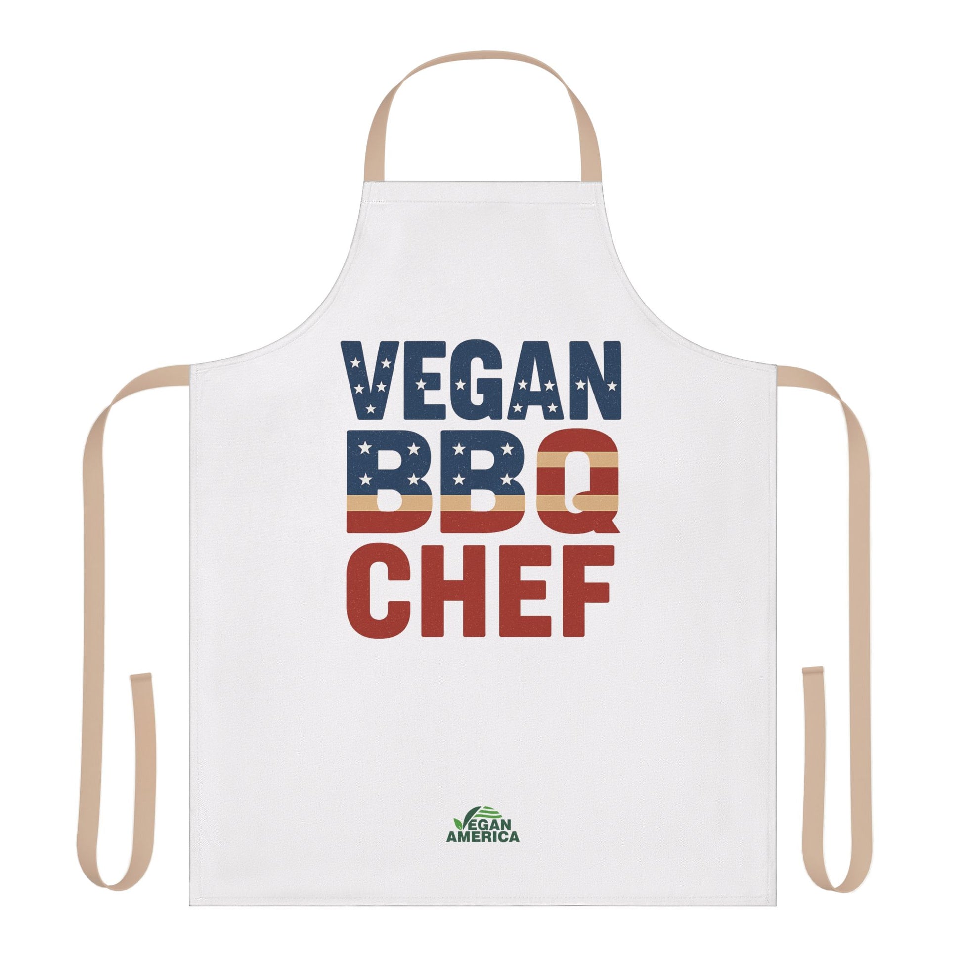 Vegan BBQ Chef Apron - 5 - Color Straps, Perfect Gift for Grilling Enthusiasts, Cooking Lovers, BBQ Parties, Summer Celebrations, Vegan Gifts - Vegan America