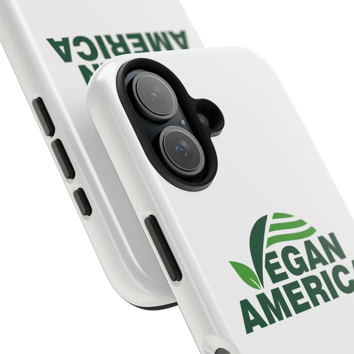 Vegan America Tough Phone Case — Eco - Friendly Plant Logo Protective Cover - Vegan America