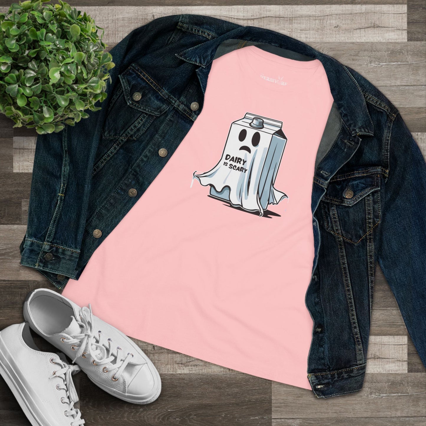 Dairy is Scary - Women's Style B&C 6400 - Vegan America
