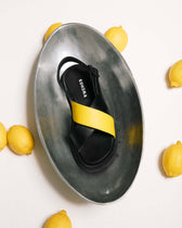 Glare Sandals Lemon made of vegan corn leather - Vegan America