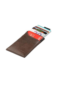 Slim card holder - Brown/Black