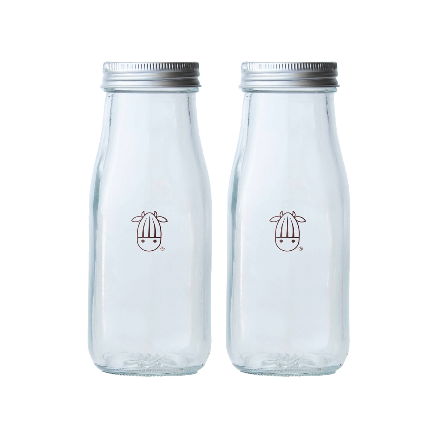 Glass Creamer Bottles - Set of 2