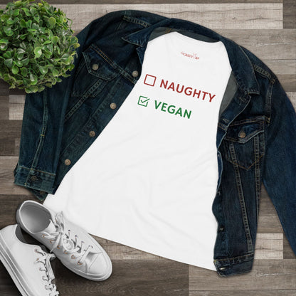 Santa's Naughty or Vegan List - Women's Style B&C 6400 - Vegan America
