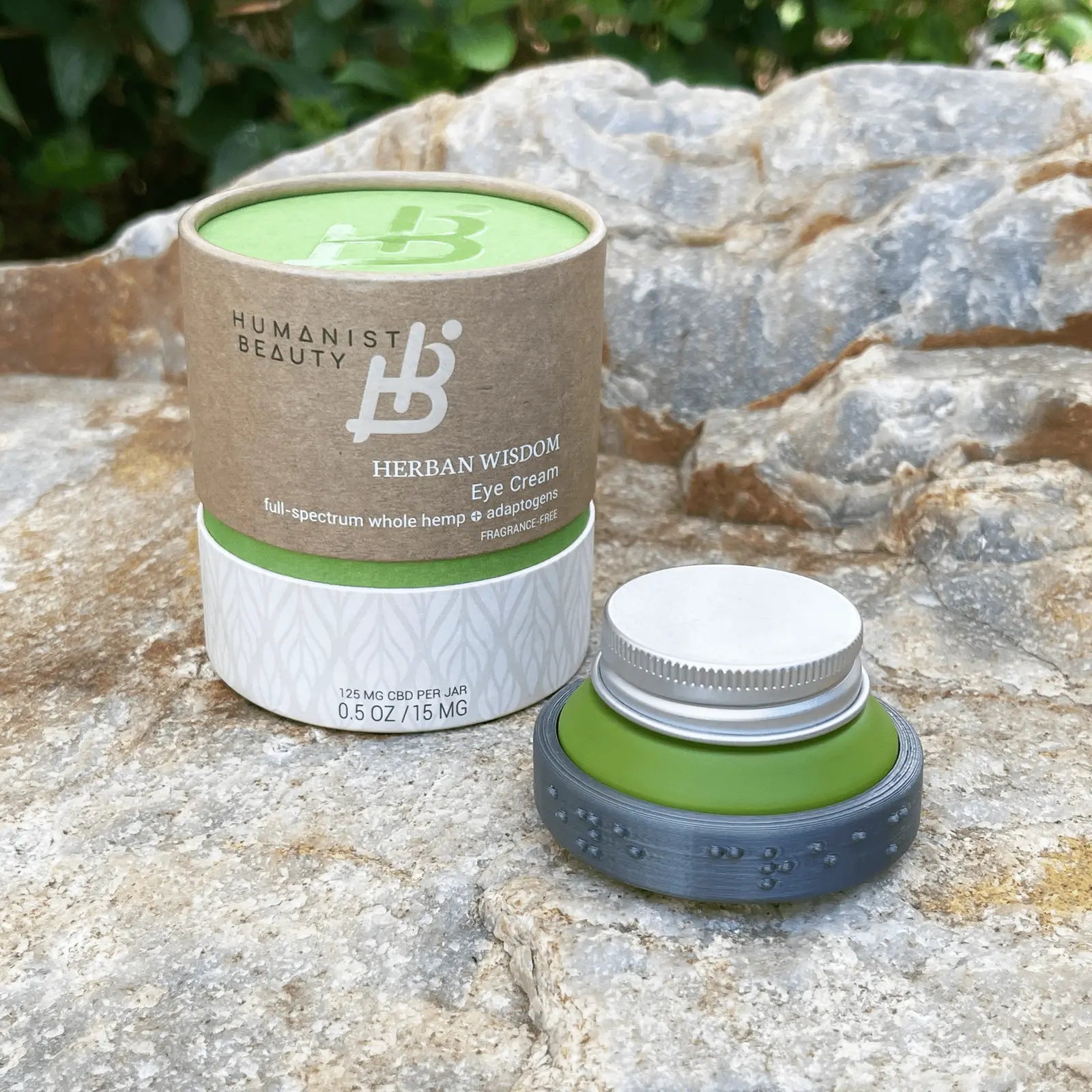 Herban Wisdom® Eye Cream Braille ID Band - Vegan America