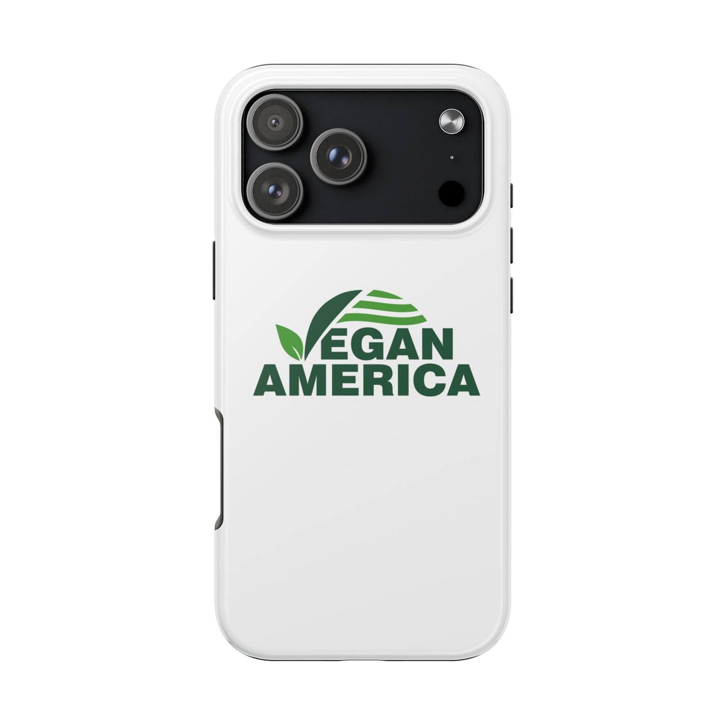 Vegan America Tough Phone Case — Eco - Friendly Plant Logo Protective Cover - Vegan America