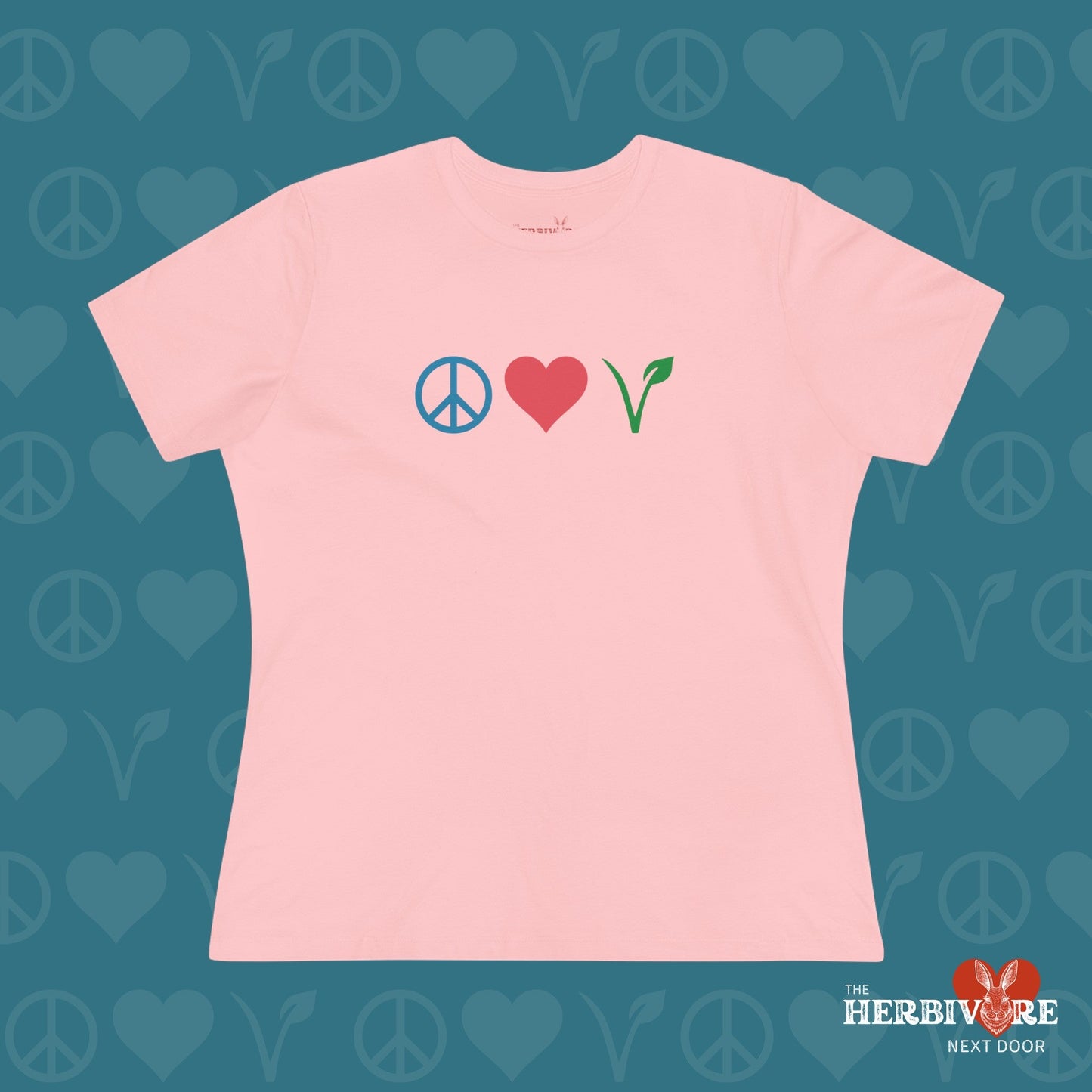 Peace Love Vegan - Women's Style T-Shirt - Vegan America
