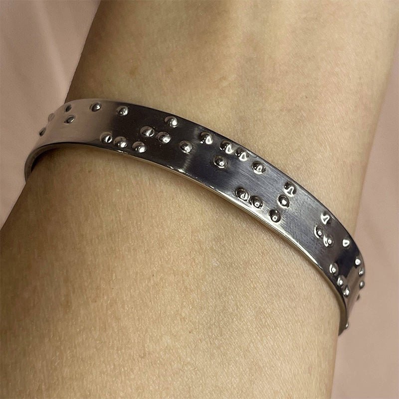 Beautiful Human Braille Cuff Bracelet - Vegan America