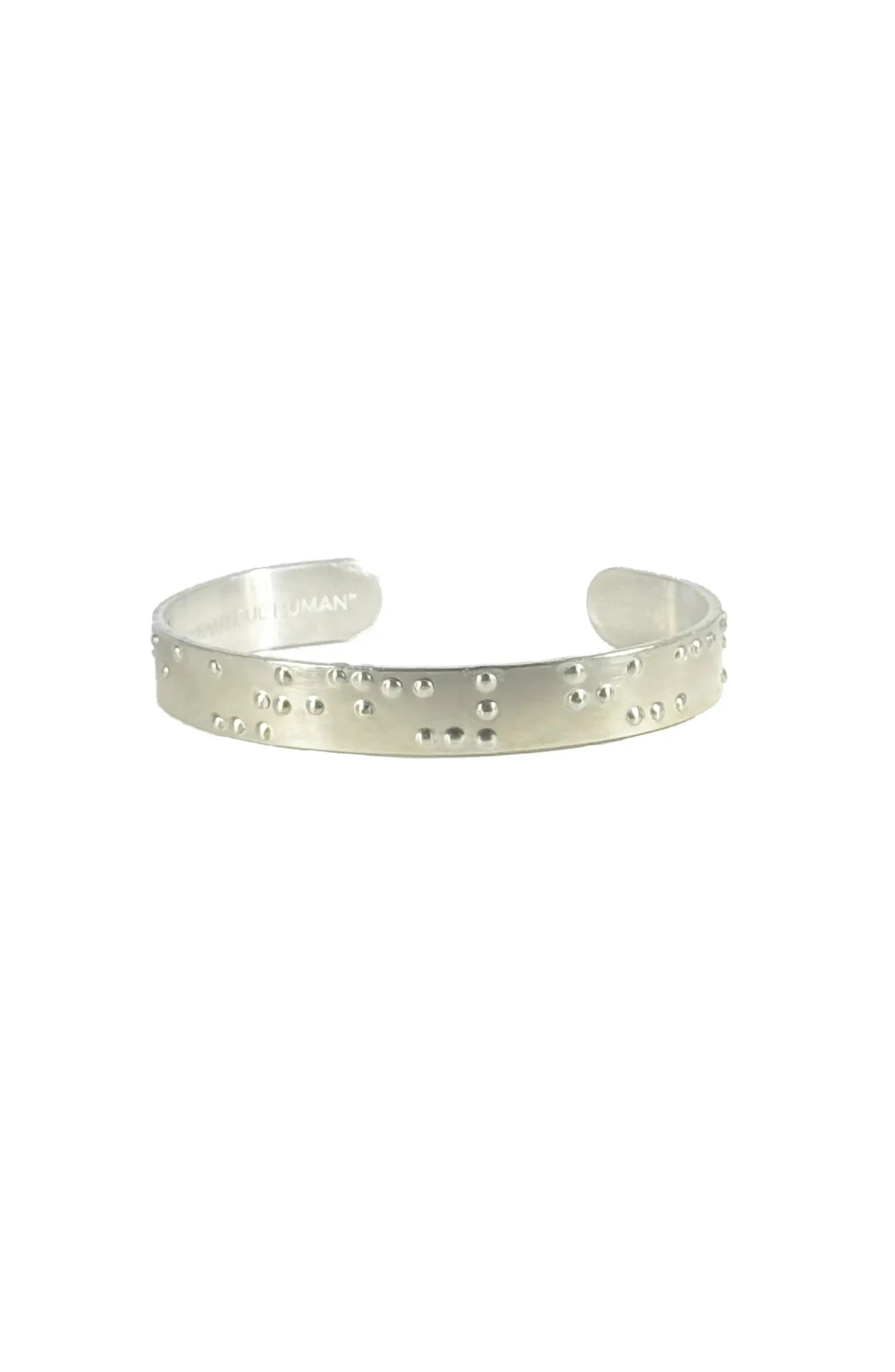 Beautiful Human Braille Cuff Bracelet - Vegan America