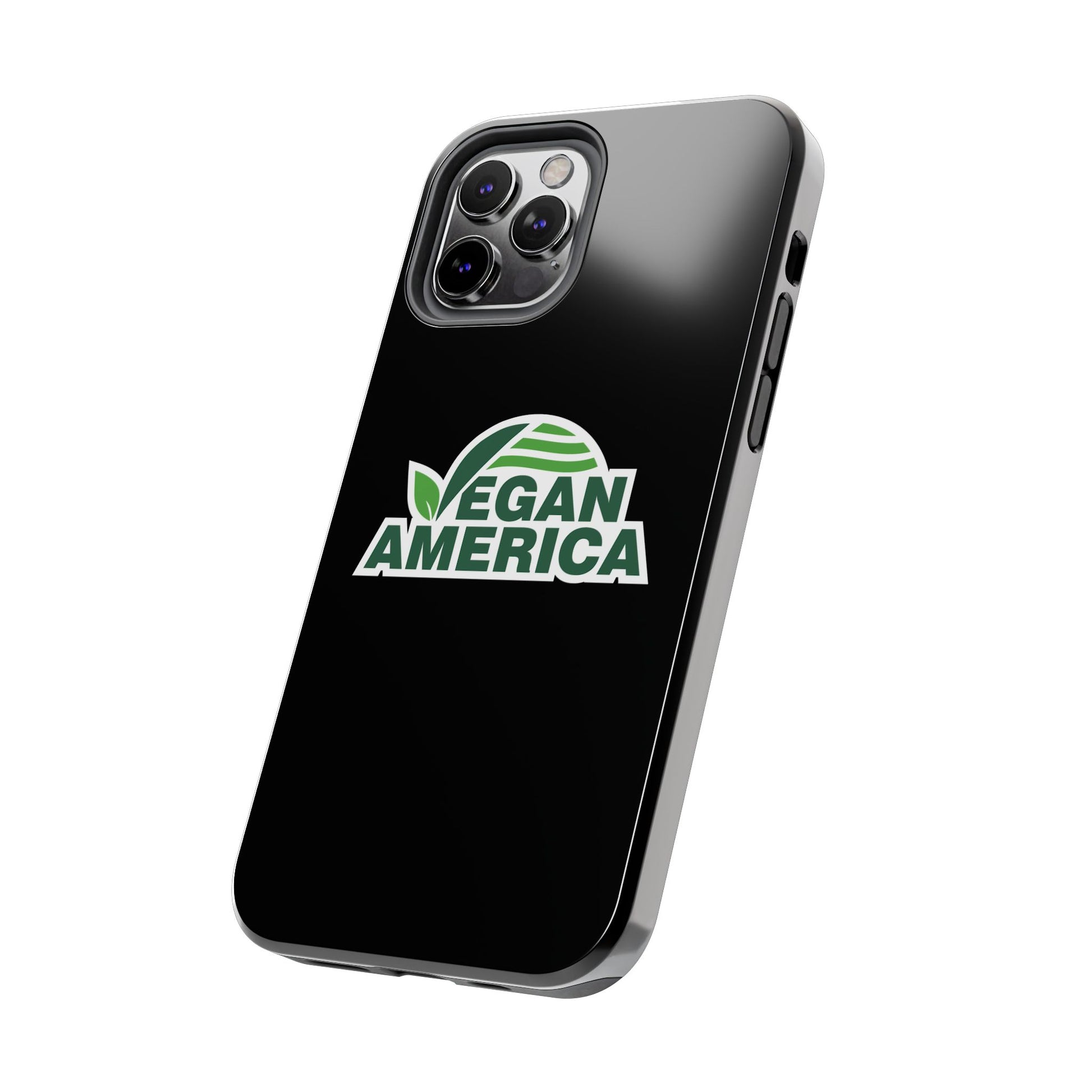 Vegan America Tough Phone Case — Green Leaf Vegan Pride Protective Cover - Vegan America