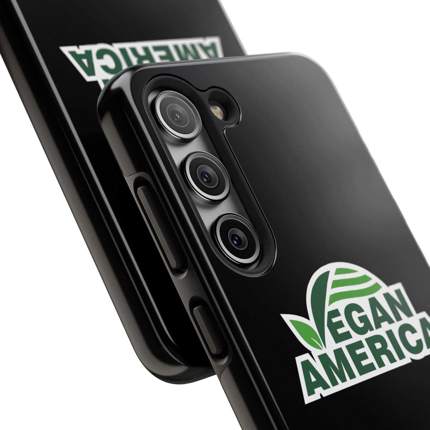 Vegan America Tough Phone Case — Green Leaf Vegan Pride Protective Cover - Vegan America