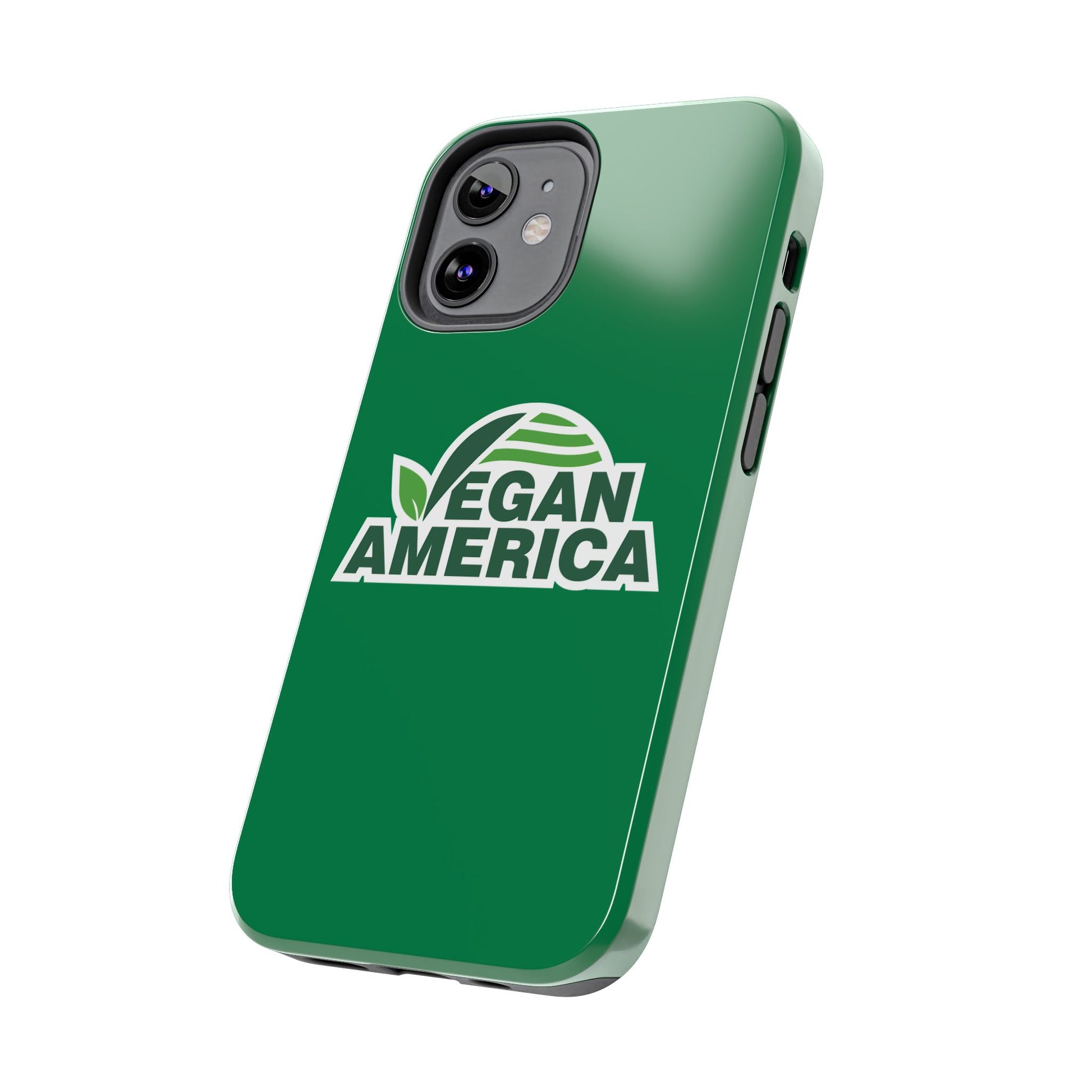 Vegan America Tough Phone Case — Green Protective Vegan Pride Cover - Vegan America
