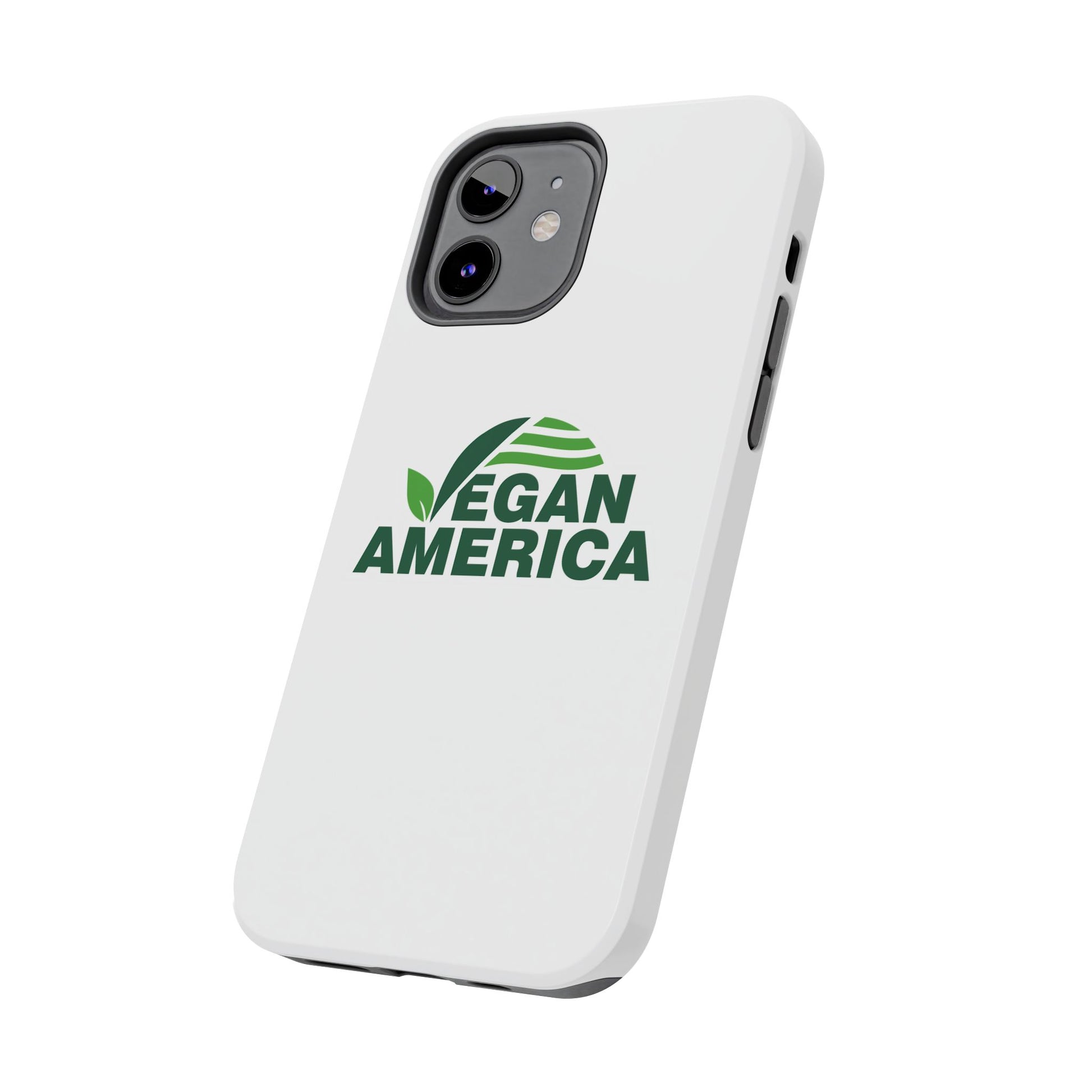 Vegan America Tough Phone Case — Eco - Friendly Plant Logo Protective Cover - Vegan America