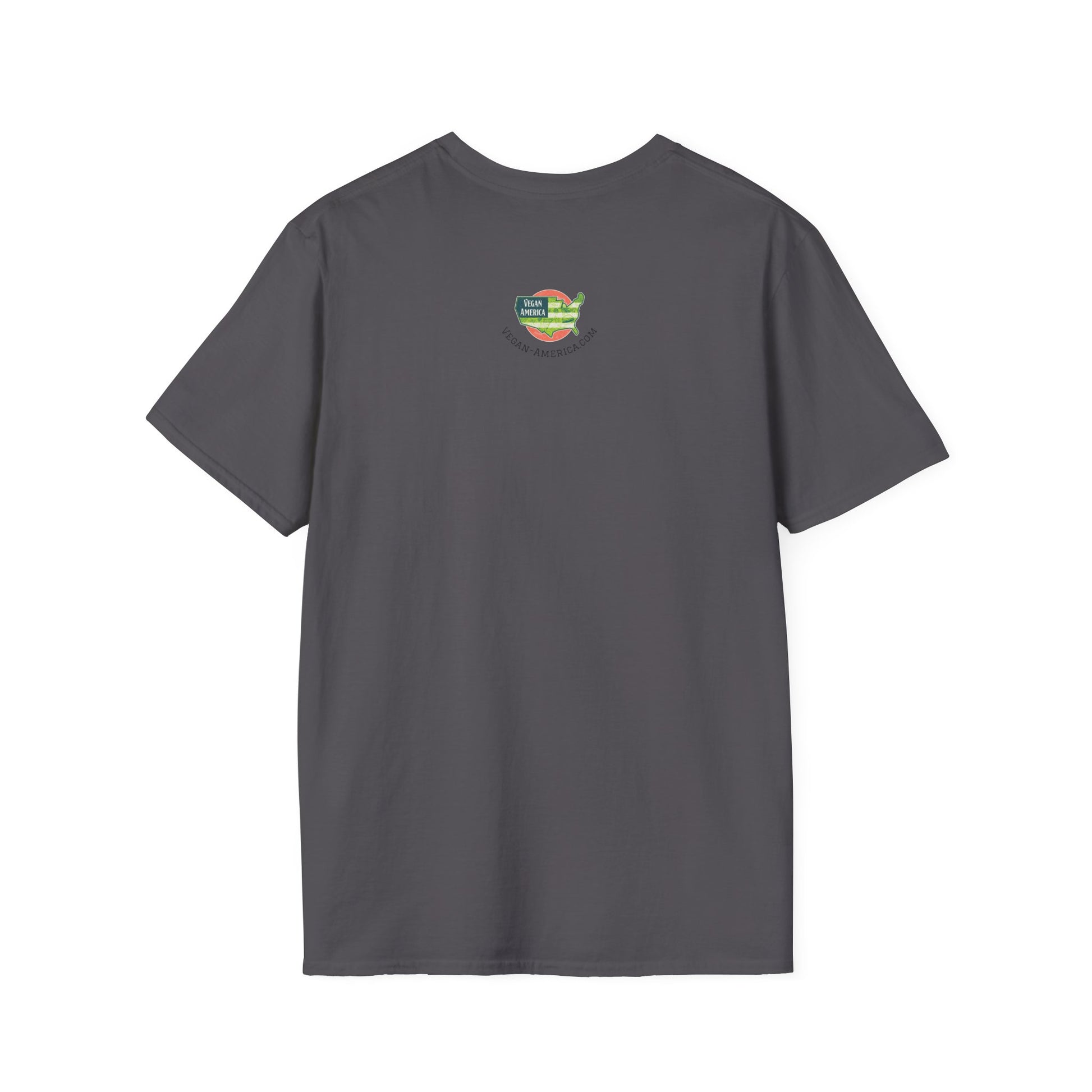 Vegan America T-Shirt | UnisexSoftstyle Tee, Eco - Friendly Fashion, Gift for Vegans, Independence Day Outfit, Casual Wear - Vegan America