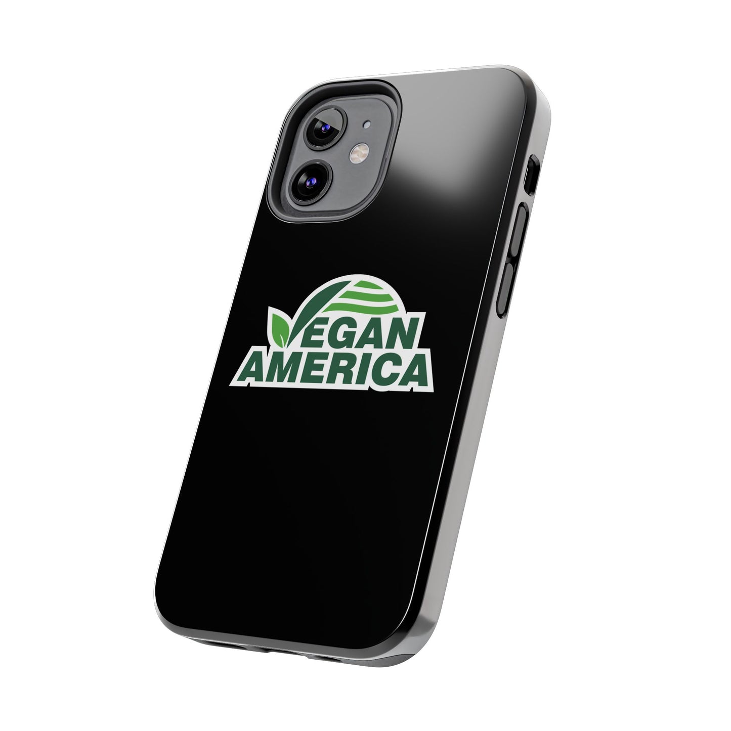 Vegan America Tough Phone Case — Green Leaf Vegan Pride Protective Cover - Vegan America