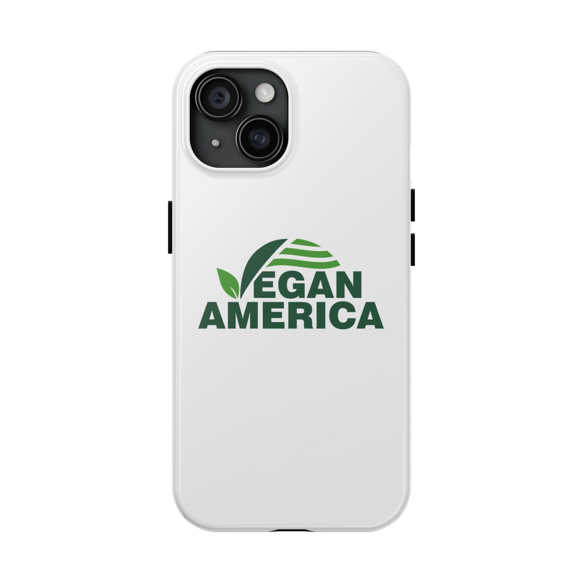 Vegan America Tough Phone Case — Eco - Friendly Plant Logo Protective Cover - Vegan America