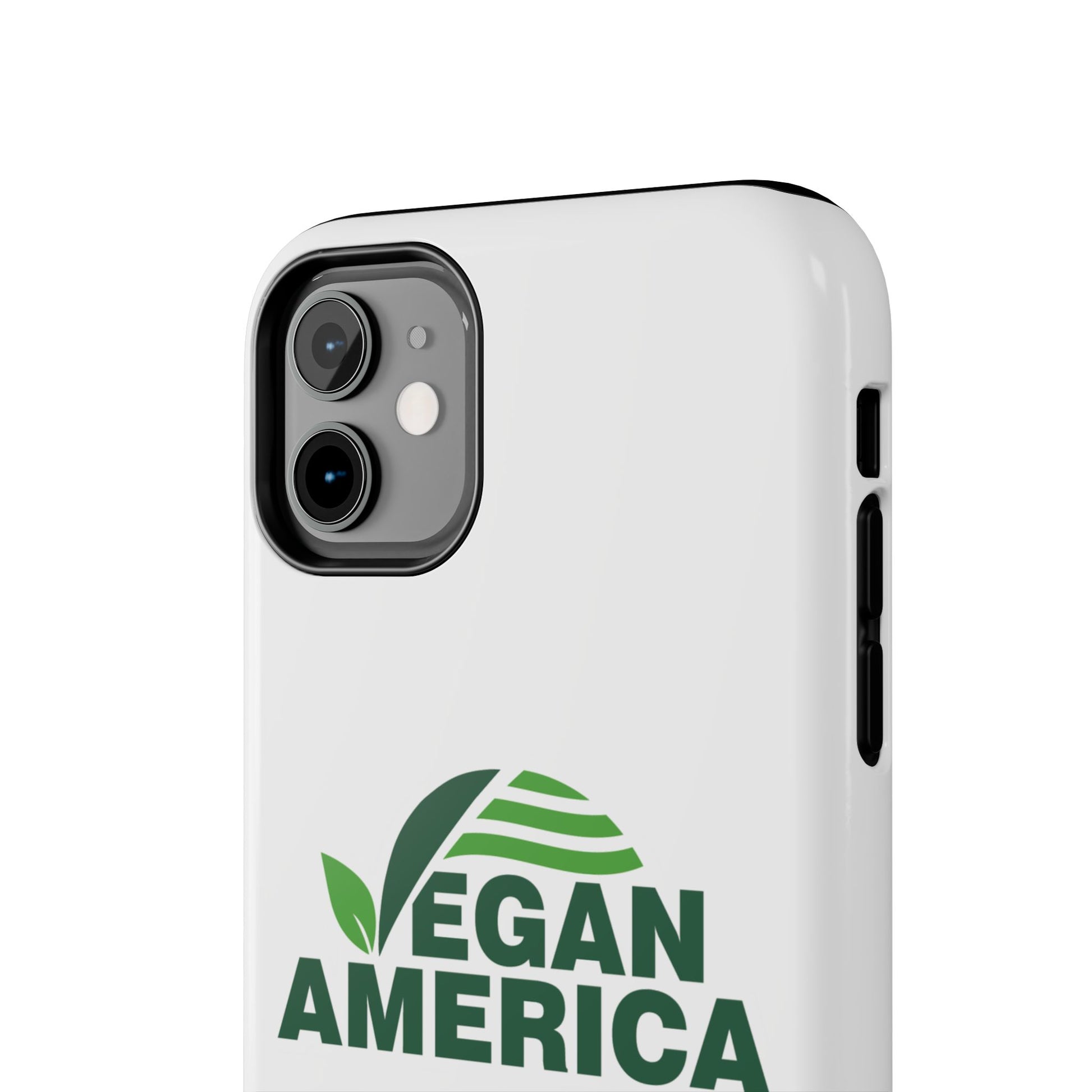 Vegan America Tough Phone Case — Eco - Friendly Plant Logo Protective Cover - Vegan America