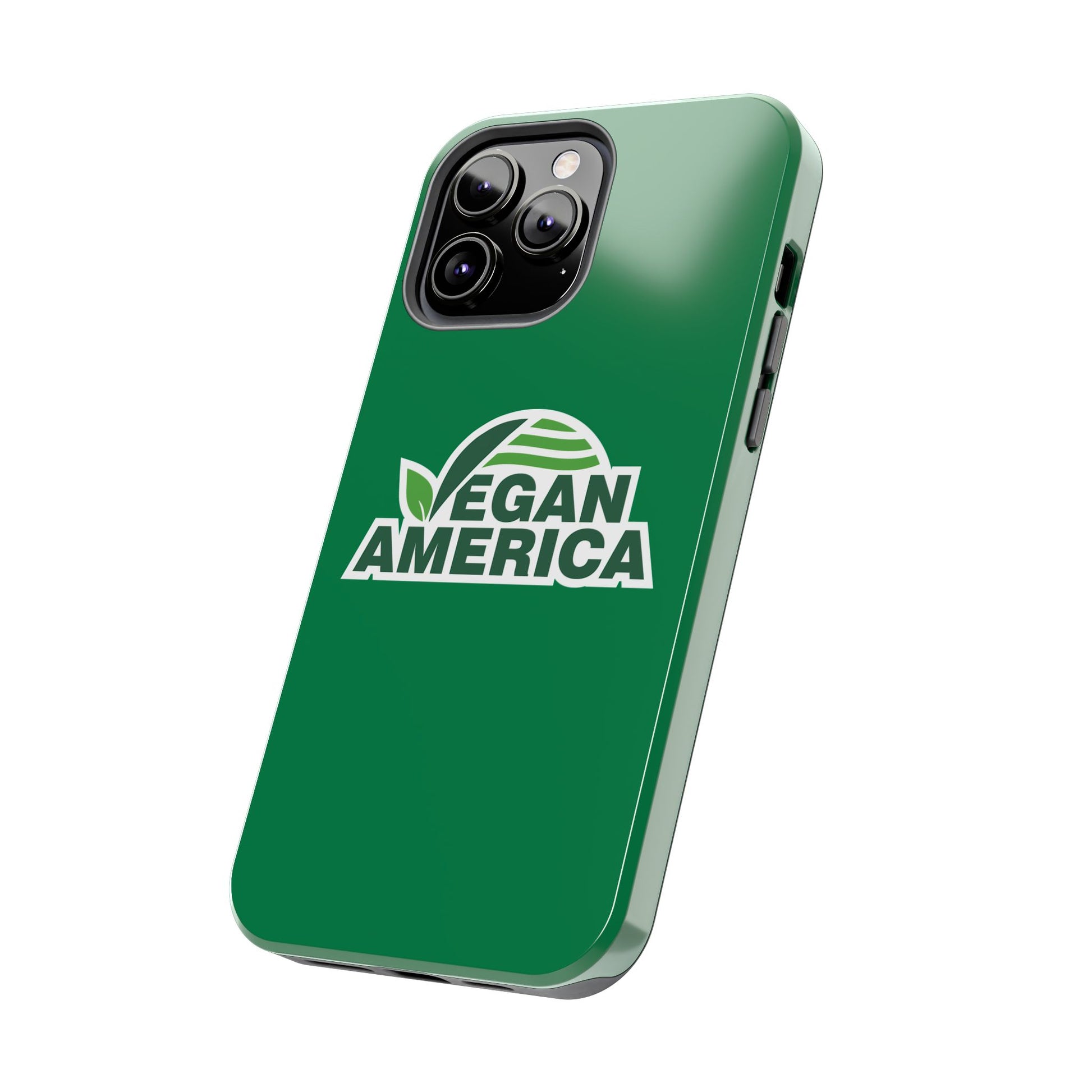 Vegan America Tough Phone Case — Green Protective Vegan Pride Cover - Vegan America
